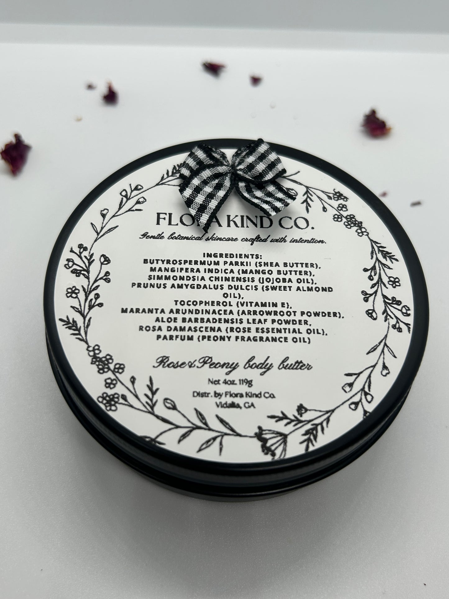 Natural Whipped Body Butter in Black Aluminum Tin
