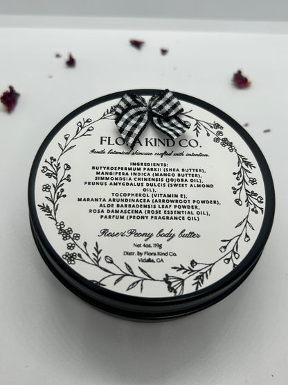 Natural Whipped Body Butter in Black Aluminum Tin